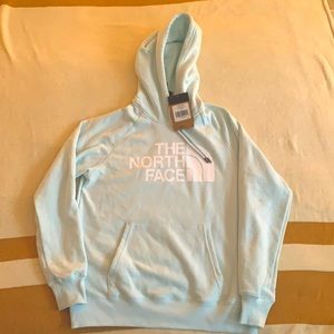 Ice blue North face sweatshirt- brand new and never worn!